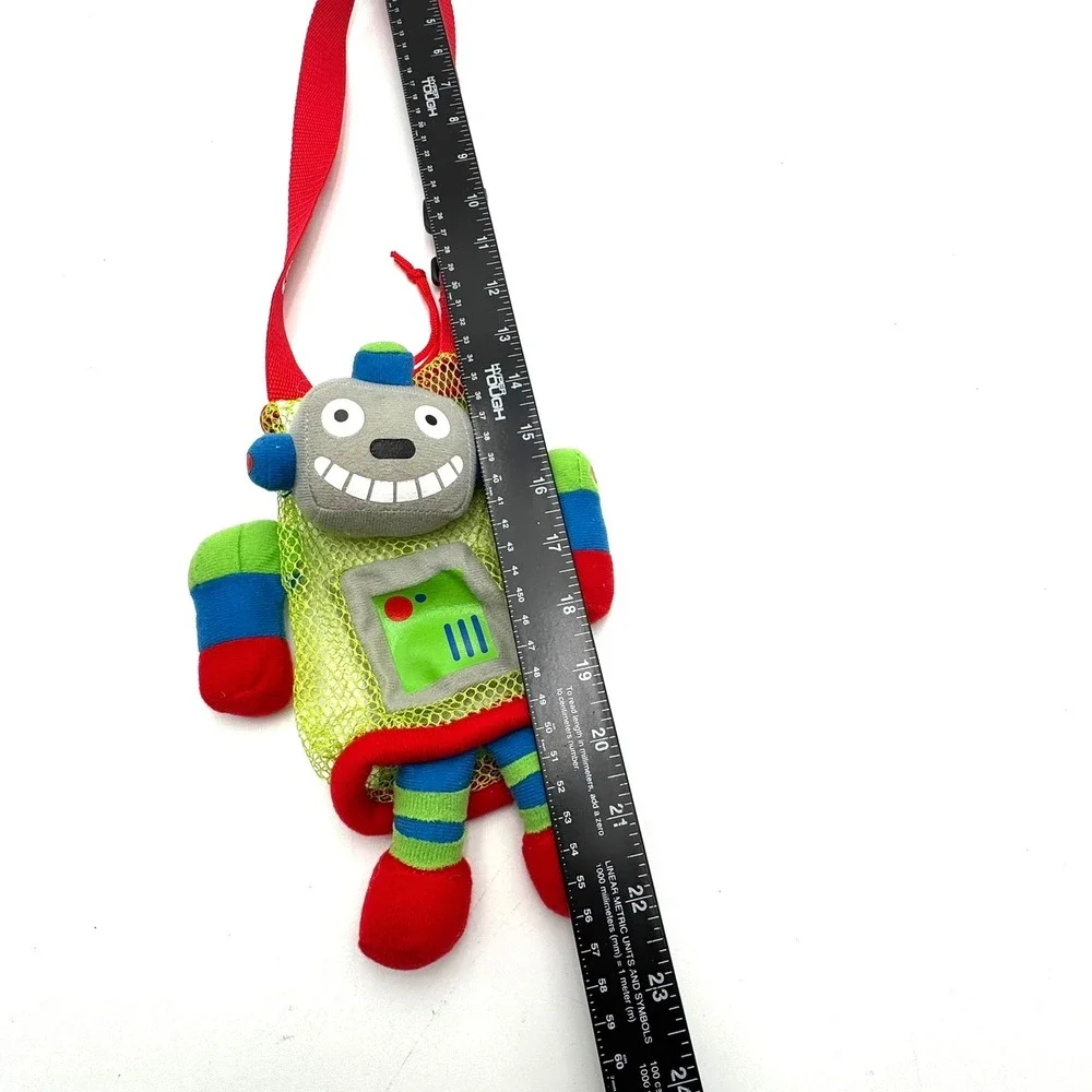 STEPHEN JOSEPH Bottle Buddy Robot Water Bottle Holder Carrier Strap‎ Mesh Quinn
